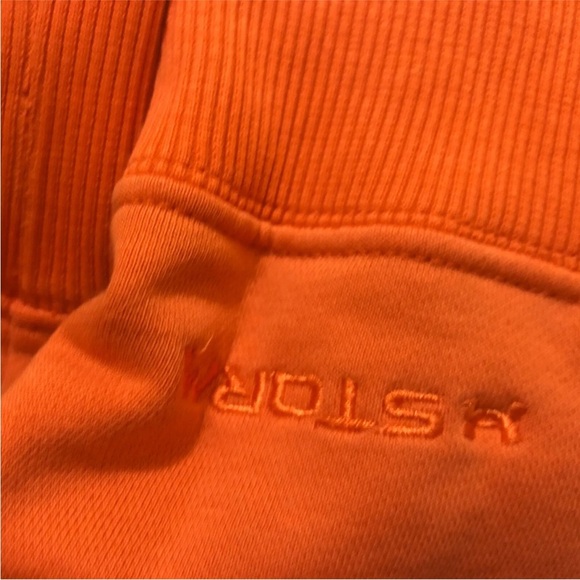 Under Armour Storm Loose Sweatshirt Hoodie Orange Pink Logo Pullover M - Picture 15 of 16